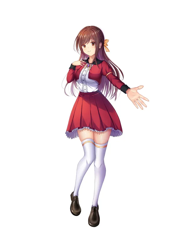 制服を着た女の子の立ち絵