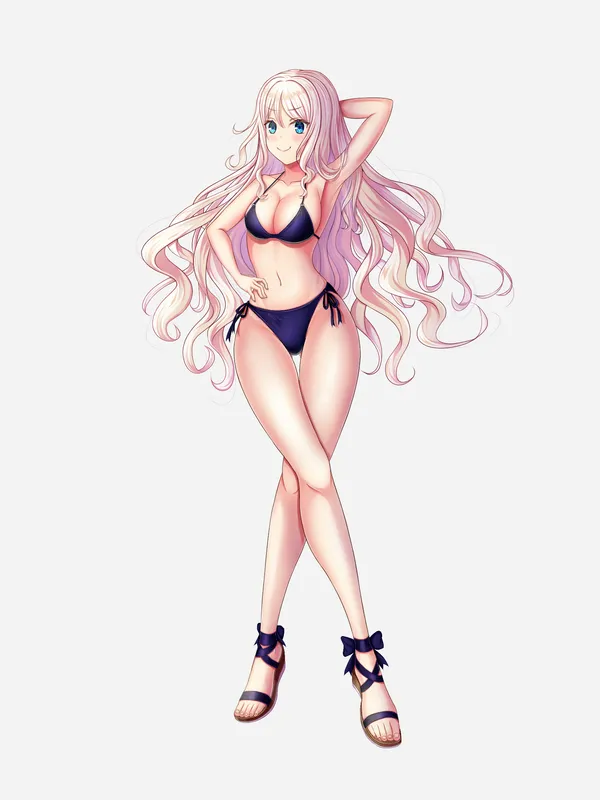 水着のお姉さんの立ち絵