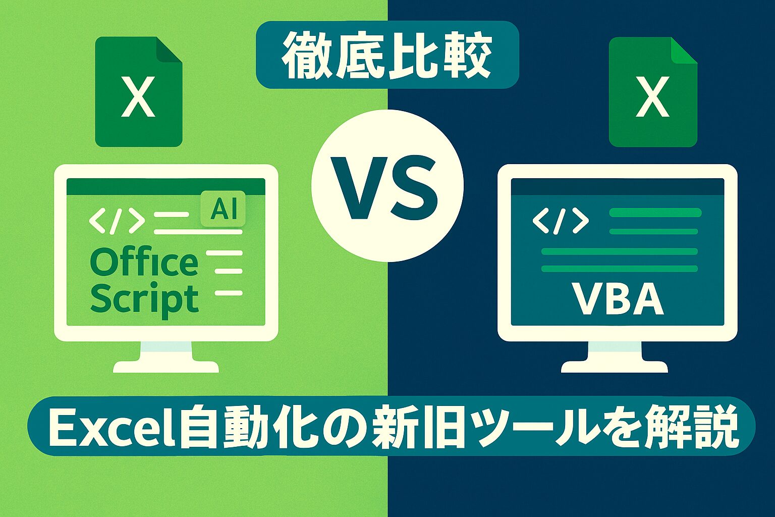 OfficeスクリプトとVBAの違いについて徹底解説の記事アイキャッチ画像