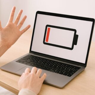 買ったばかりなのにパソコンの充電が減る？原因と今すぐできる対処法まとめの記事アイキャッチ画像