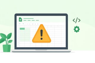 スプレッドシートでマクロが使えない?原因と解決方法を業務ツールを作成するプロが徹底解説の記事アイキャッチ画像