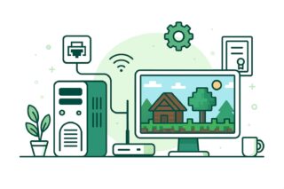 自宅サーバーでゲームサーバーを立てる方法｜コスト・構築手順・おすすめ設定を徹底解説の記事アイキャッチ画像